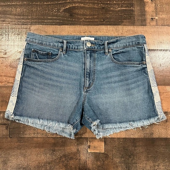 LOFT Side Stripe Cut Off Shorts - Picture 2 of 6